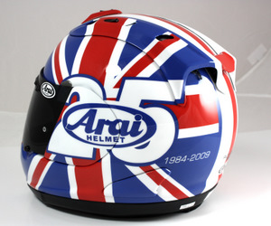 The other side of the unique Arai helmet Gary Johnson will wear (Courtesy of Arai)